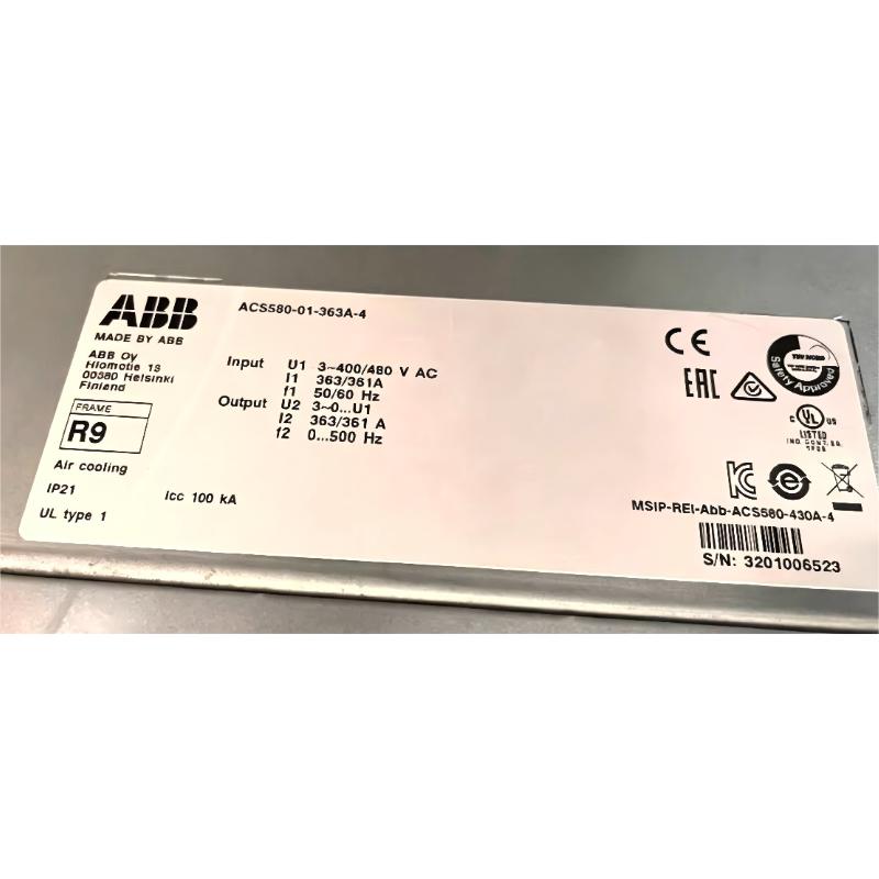 ABB ACS580-01-363A-4	3AUA0000080509 Frequency Converter