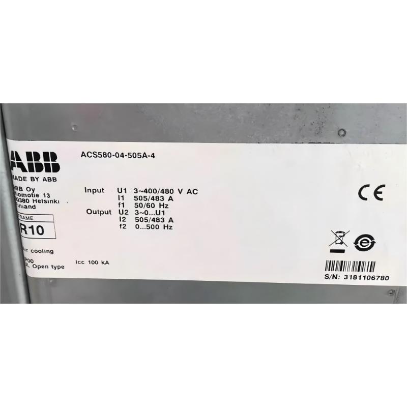 ABB ACS580-04-505A-4	3AUA0000170509 Frequency Converter
