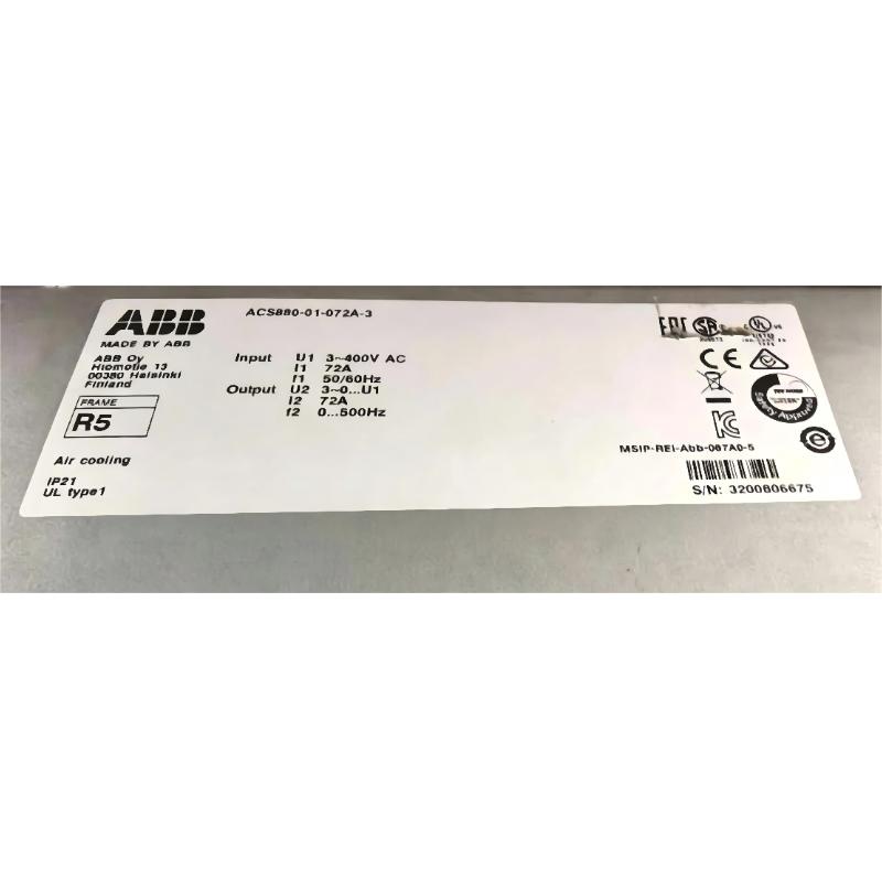 ABB ACS880-01-072A-3	3ABD00035948-D Frequency Converter