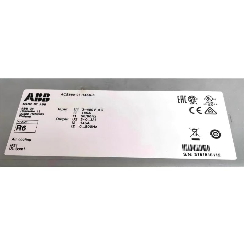 ABB ACS880-01-145A-3	3ABD00035951-D Frequency Converter