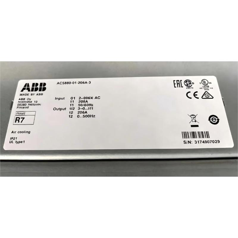 ABB ACS880-01-206A-3	3ABD00035953-D Frequency Converter