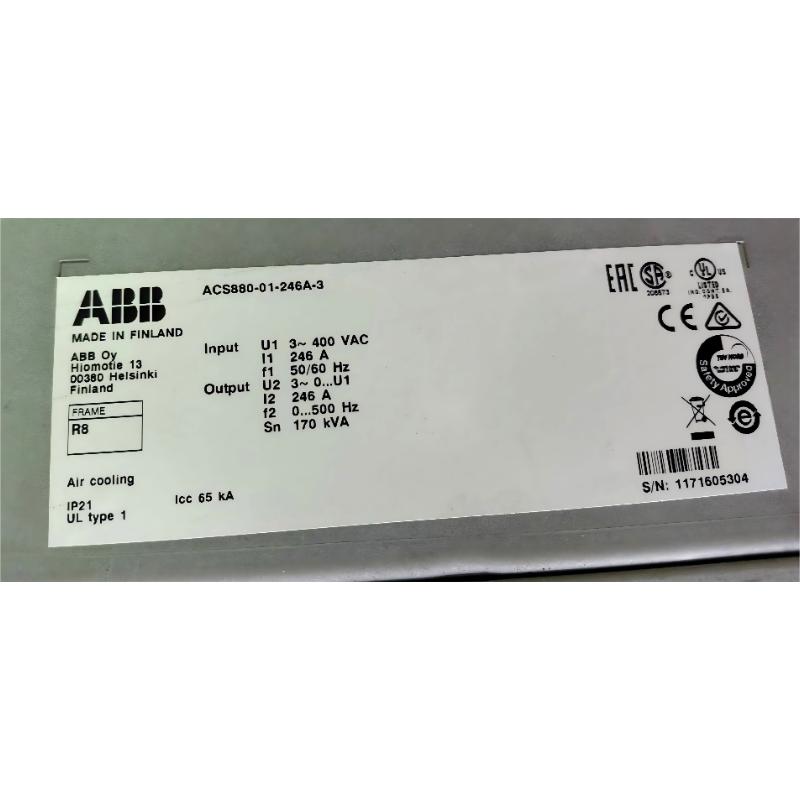 ABB ACS880-01-246A-3	3AUA0000108031 Frequency Converter