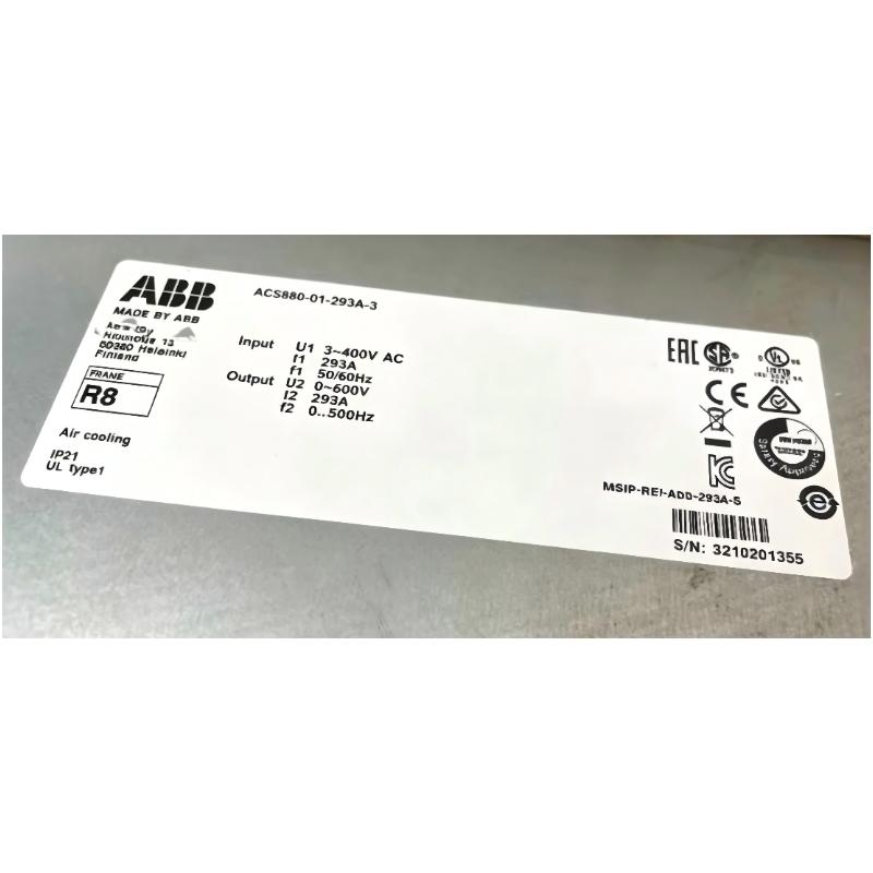 ABB ACS880-01-293A-3	3AUA0000108034 Frequency Converter