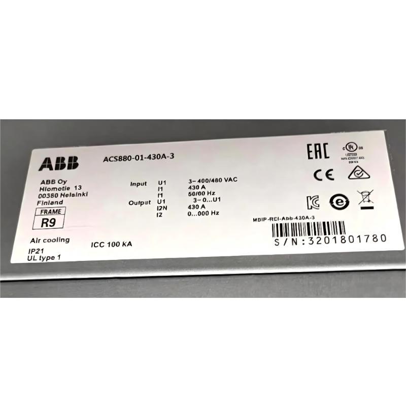 ABB ACS880-01-430A-3	3ABD00035957-D Frequency Converter