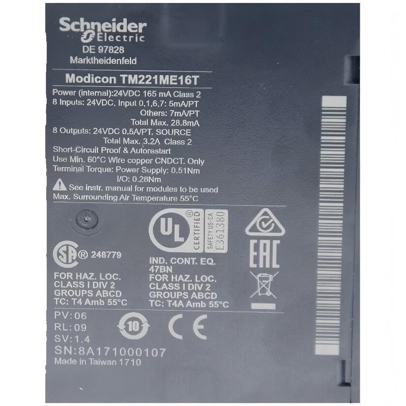 Schneider TM221ME16T Modicon M221 Logic Controller