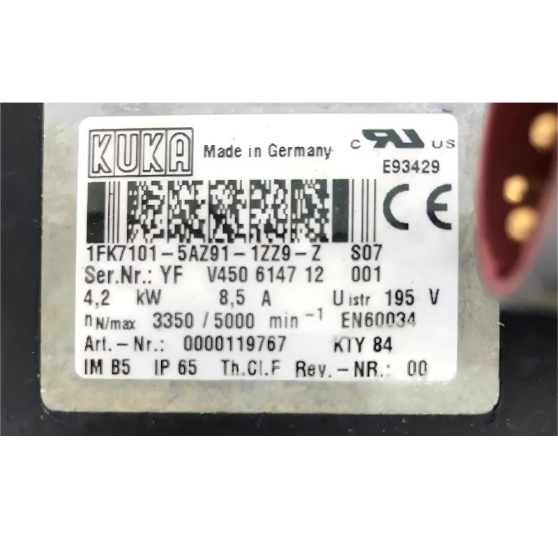 ABB(KUKA) 1FK7101-5AZ91-1ZZ9-ZS07 00-119-767 Robot Servo Motor