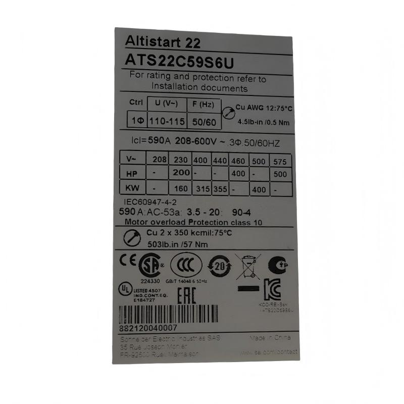 Schneider ATS22C59S6U Soft Starter