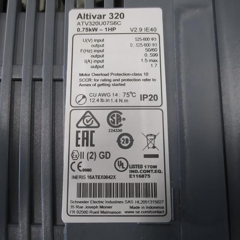 Schneider ATV320U07S6C Variable Speed ​​Drive
