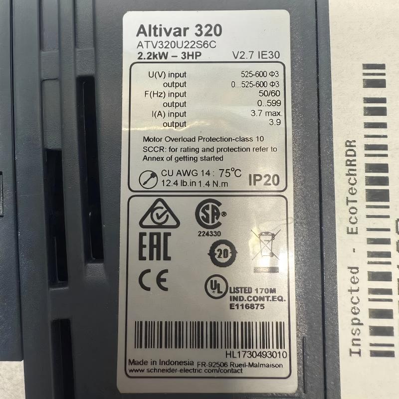 Schneider ATV320U22S6C Variable Speed ​​Drive