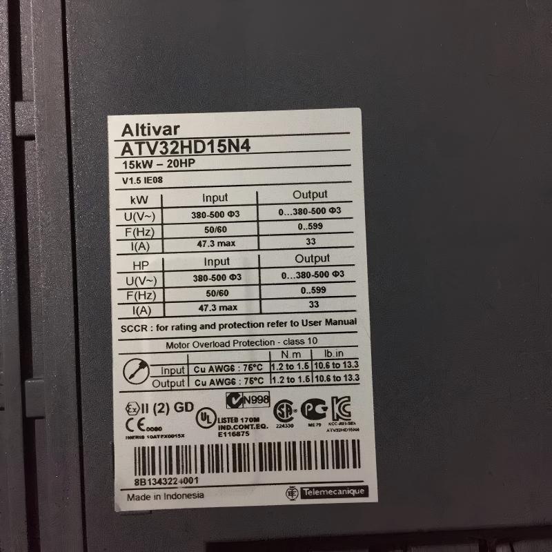 Schneider ATV32HD15N4 Variable Speed ​​Drive