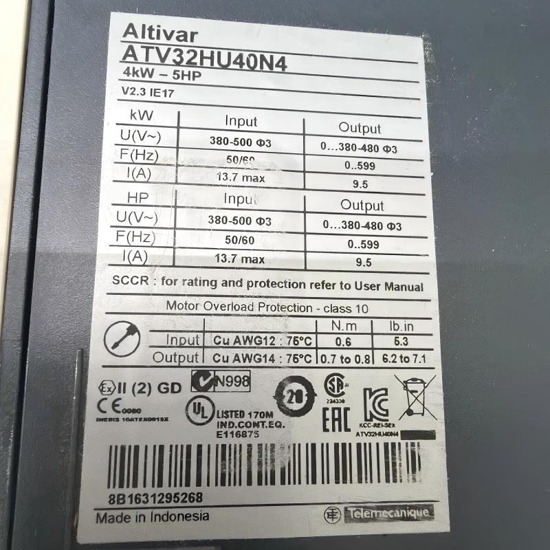 Schneider ATV32HU40N4 Variable Speed ​​Drive