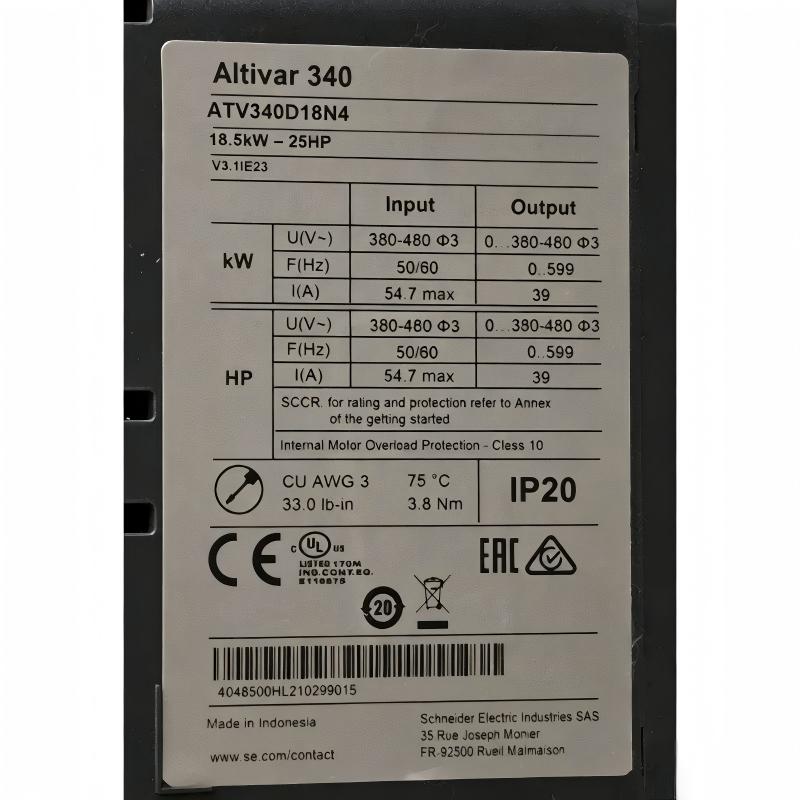 Schneider ATV340D18N4 Variable Speed ​​Drive