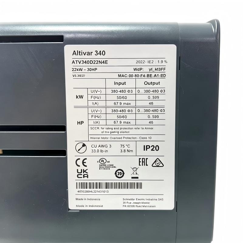 Schneider ATV340D22N4E Variable Speed ​​Drive