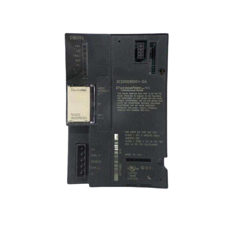 GE IC200DBI001 DeviceNet Network Interface Communication Card
