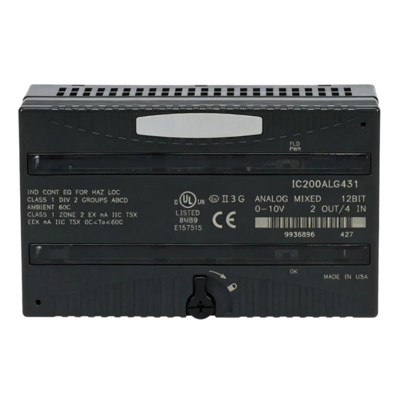 GE IC200ALG431 Analog Hybrid I/O Module
