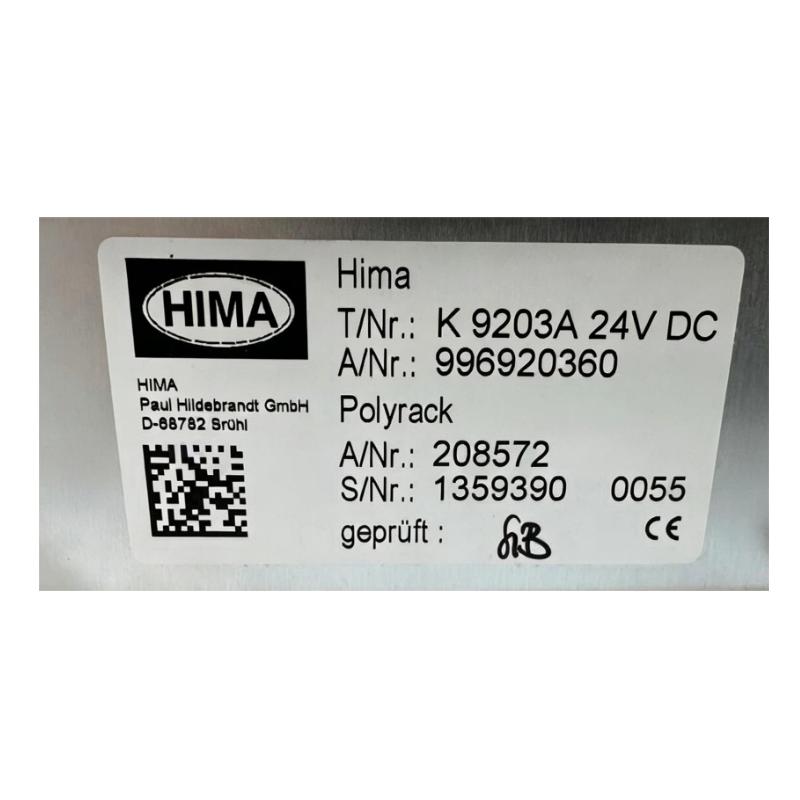 HIMA K 9203A 996920360 H41q High-Speed Counting Module