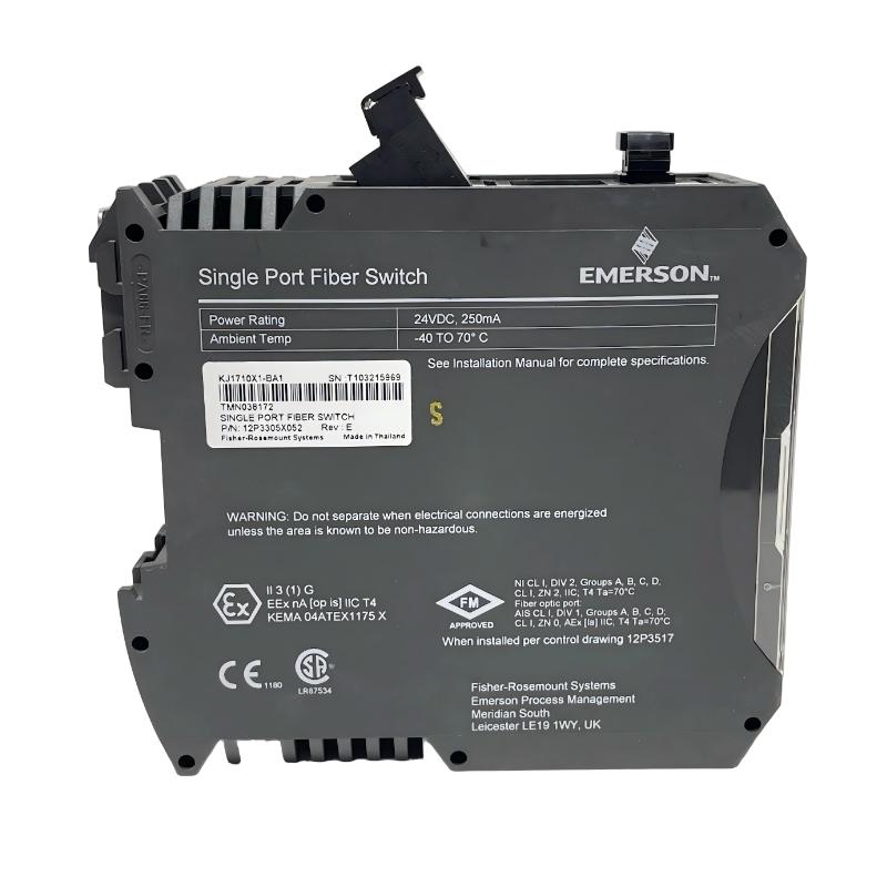 Emerson KJ1740X1-BA1 Four Port Fiber Switch
