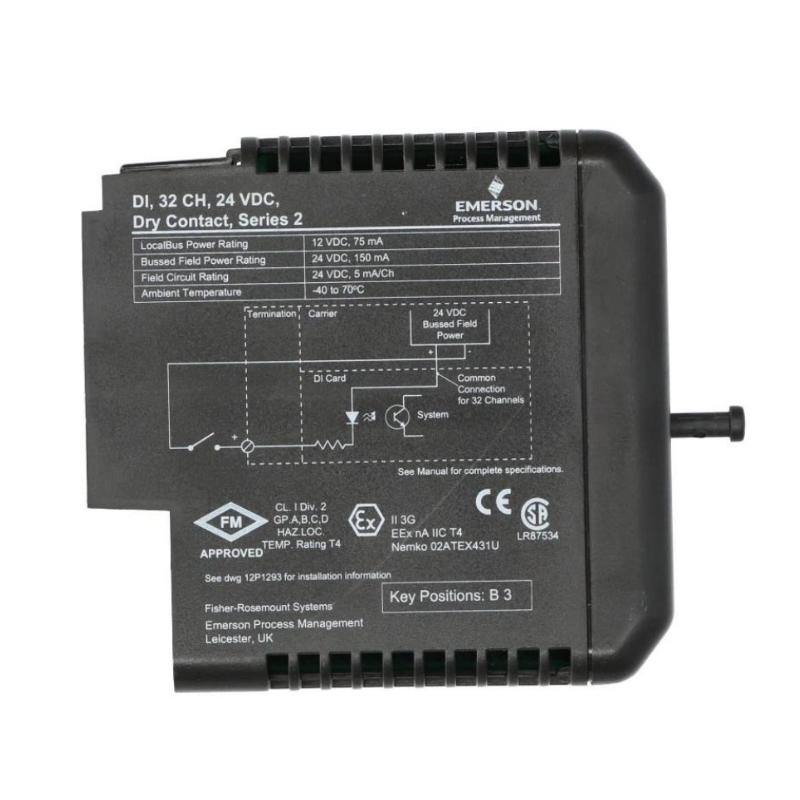 Emerson KJ3203X1-BA1 VE4001S2T2B4 12P3270X022 DeltaV Discrete Input Card