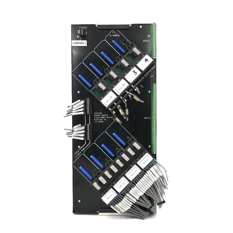 Emerson KJ4003X1-BA1 DeltaV SIS Vertical Left-Side 8-Wide Carrier