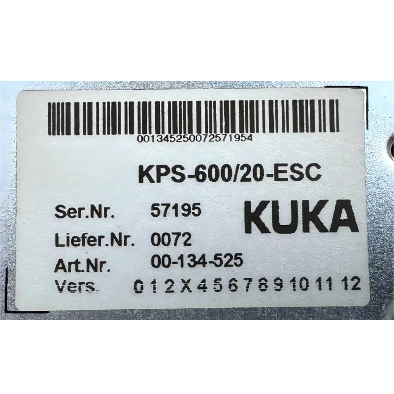 ABB (KUKA) KPS-600/20-ESC E93DE143E4B531 00-134-525 Servo Driver Power Supply