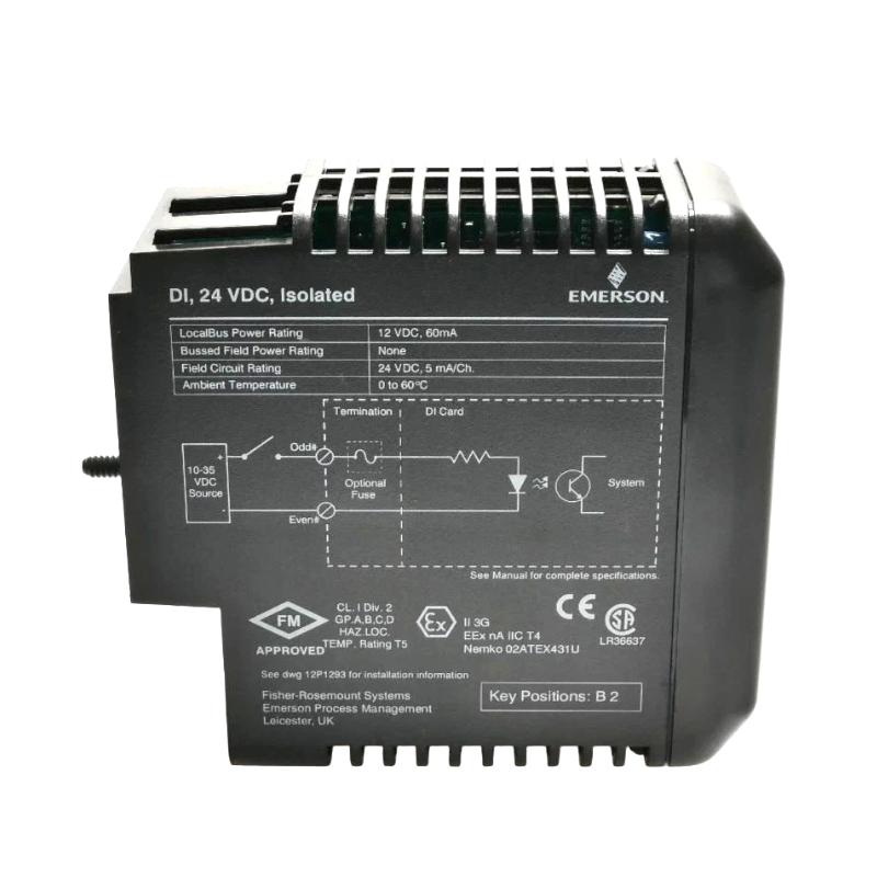 Emerson VE4001S2B3 DeltaV M-series Discrete Input Card