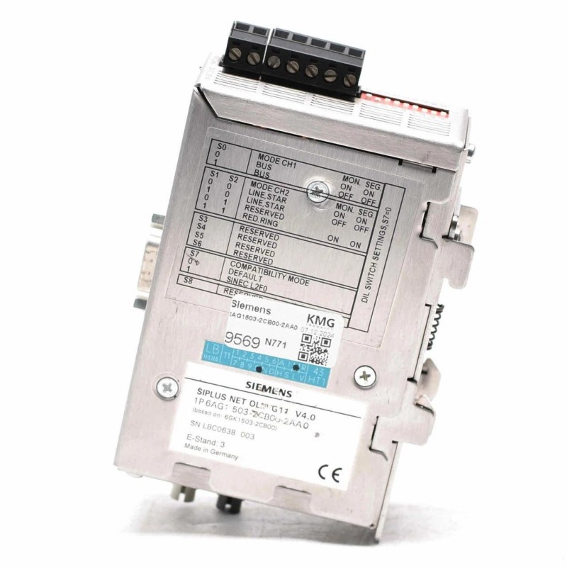 Siemens 6AG1503-2CB00-2AA0 SIPLUS NET OLM/G11 V4.0 Optical Link Module