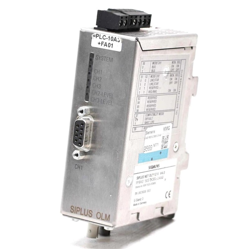 Siemens 6AG1503-2CB00-2AA0 SIPLUS NET OLM/G11 V4.0 Optical Link Module