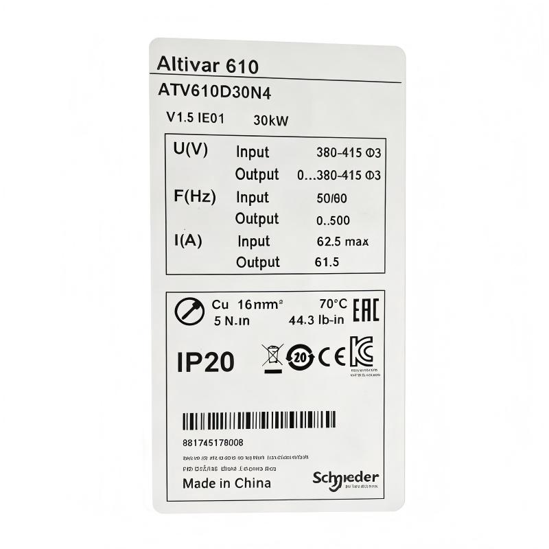 Schneider ATV610D30N4 Ransmission Drive