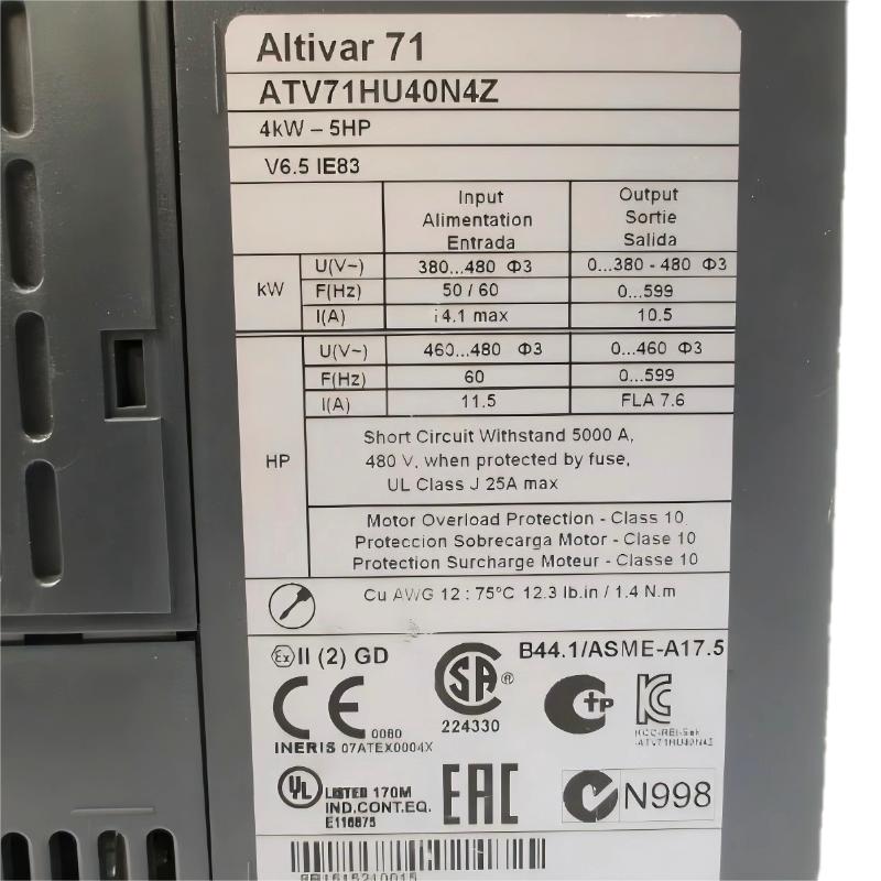 Schneider ATV71HU40N4Z Variable Speed ​​Drive
