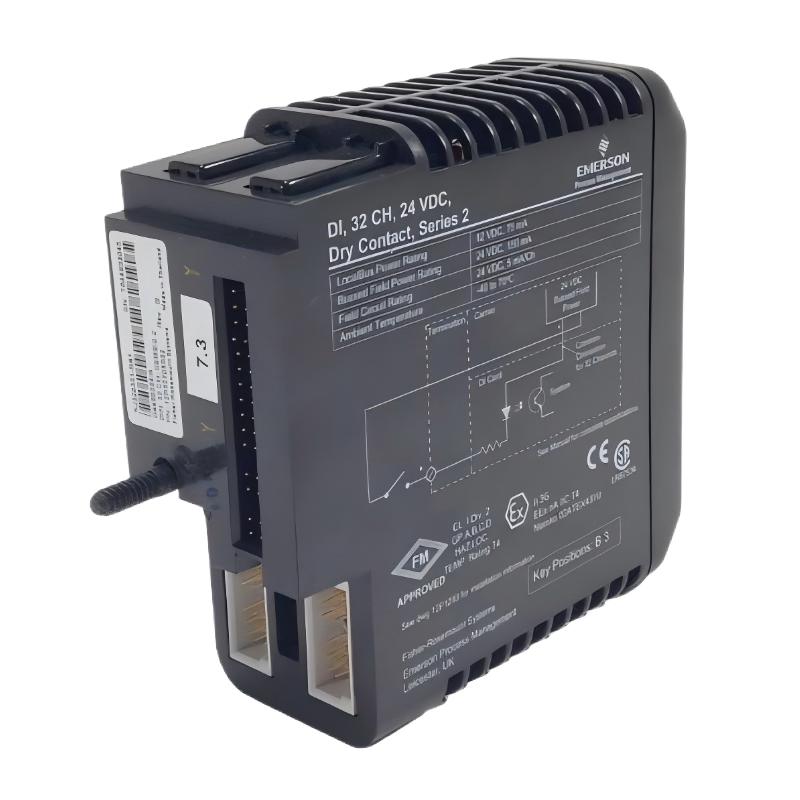 Emerson VE4001S2T2B4 KJ3203X1-BA1 12P3270X022 Input module with terminal blocks