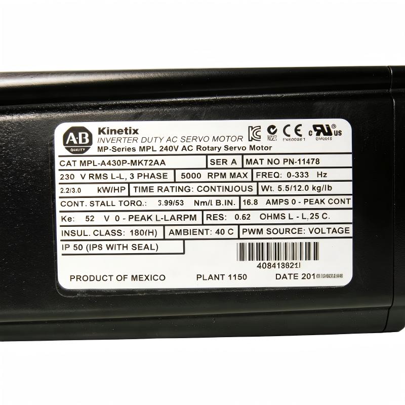 Allen Bradley MPL-A430P-MK72AA Servo Motor