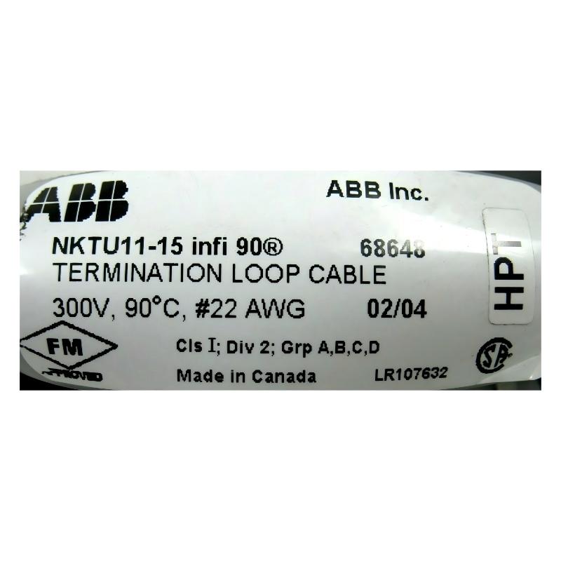 ABB Bailey NKTU11-15 I/O Module to Terminal Unit Cable