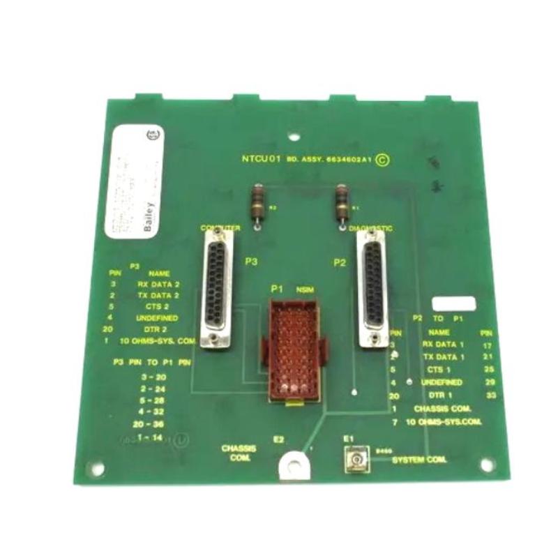 ABB Bailey NTCU01 6634602A1 Infi 90 Serial Interface Termination Unit