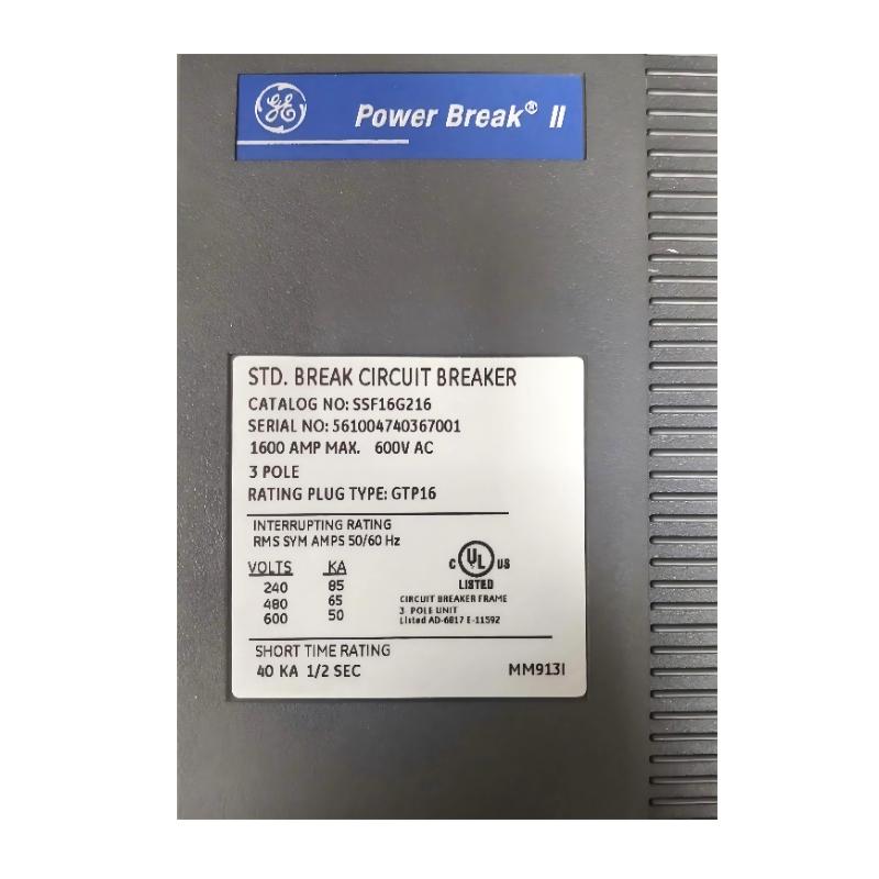 GE SSF16G216 Power Break II Insulated Case Circuit Breaker
