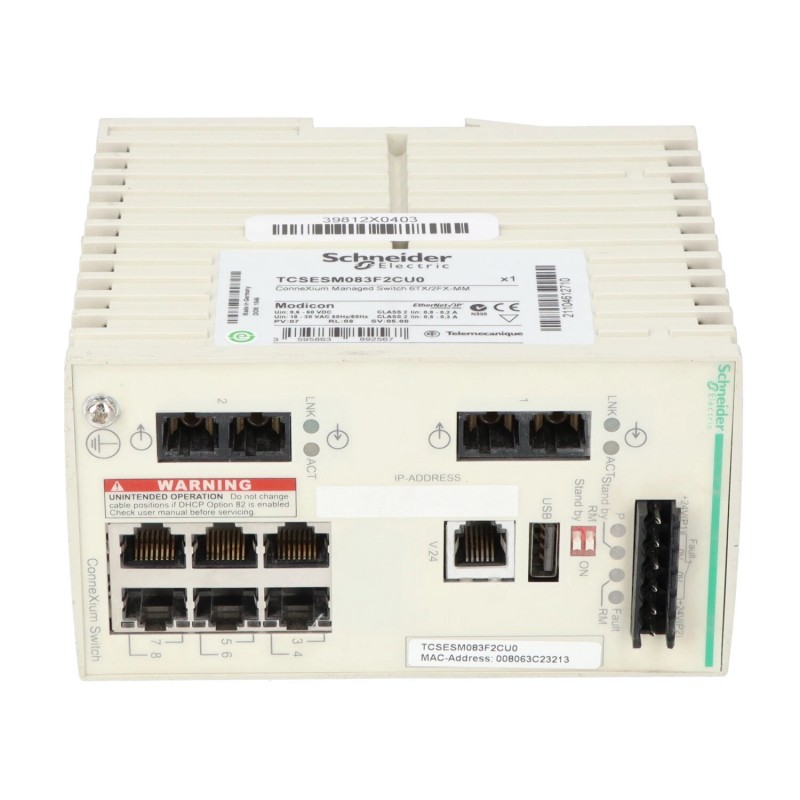 Schneider TCSESM083F2CU0 ConneXium Managed Switch