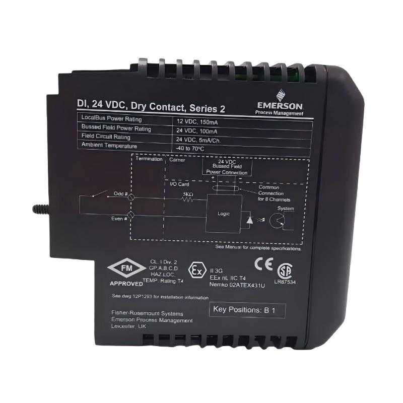 Emerson VE4001S2T2B1 KJ3201X1-BA1+KJ4001X1-CA1 Input Module with Terminal Blocks