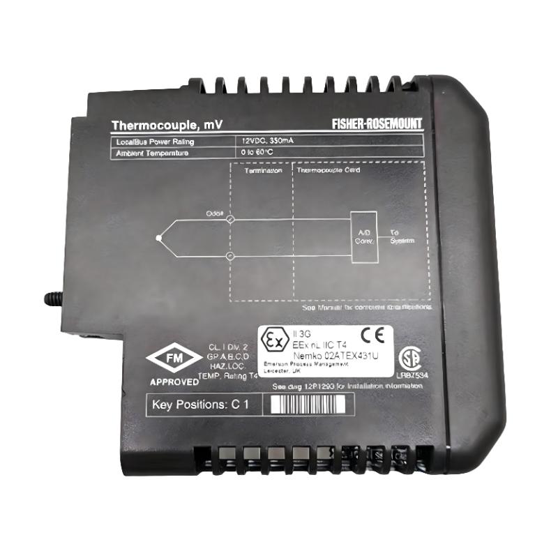Emerson VE4003S5 DeltaV M-Series Thermocouple Analog Input Card
