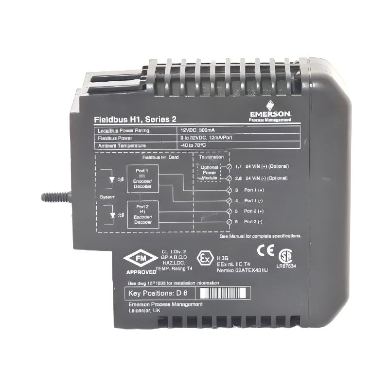 Emerson VE4017P0 KJ3242X1-BA1 Fieldbus H1 Bus Card