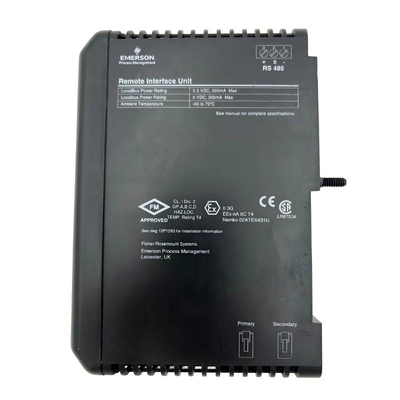 Emerson VE4202 Remote Interface Unit