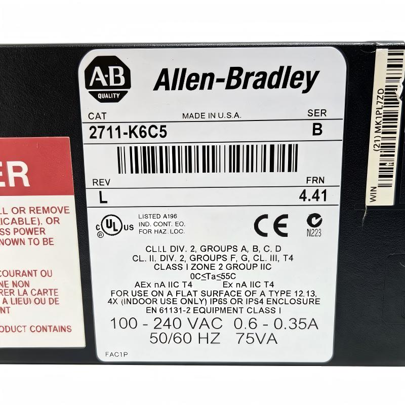 Allen Bradley 2711-K6C5 PanelView 600 Operator Interface