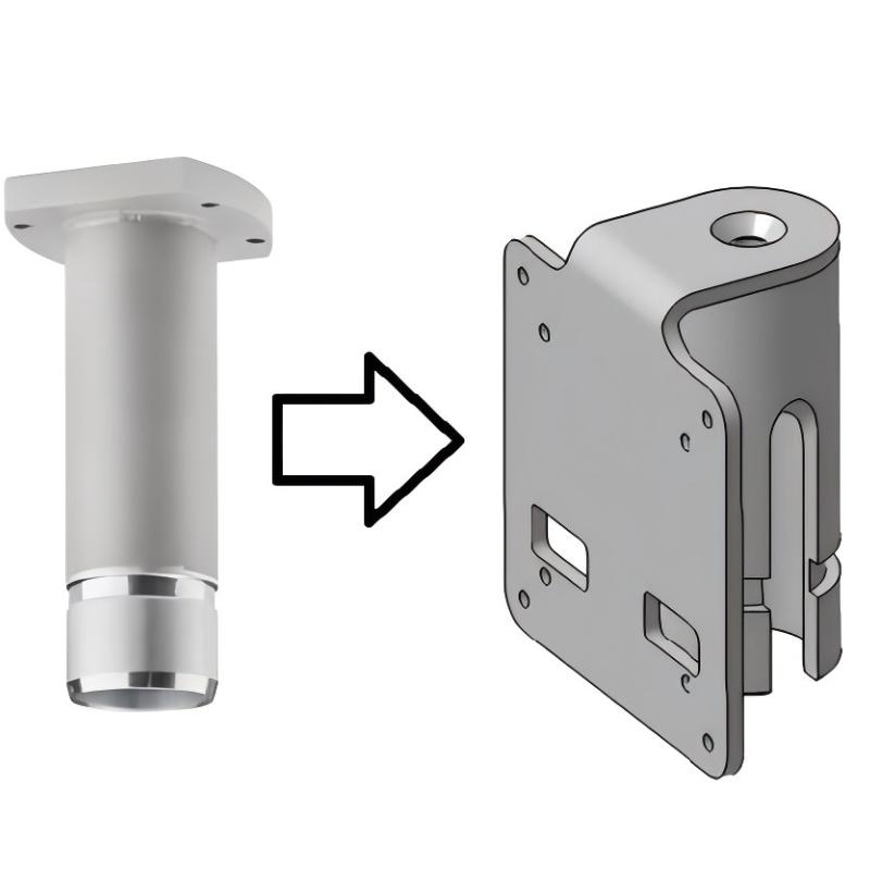 Siemens 6AV7674-1KF00-0AA0 Round Pipe Adapter For PRO Devices