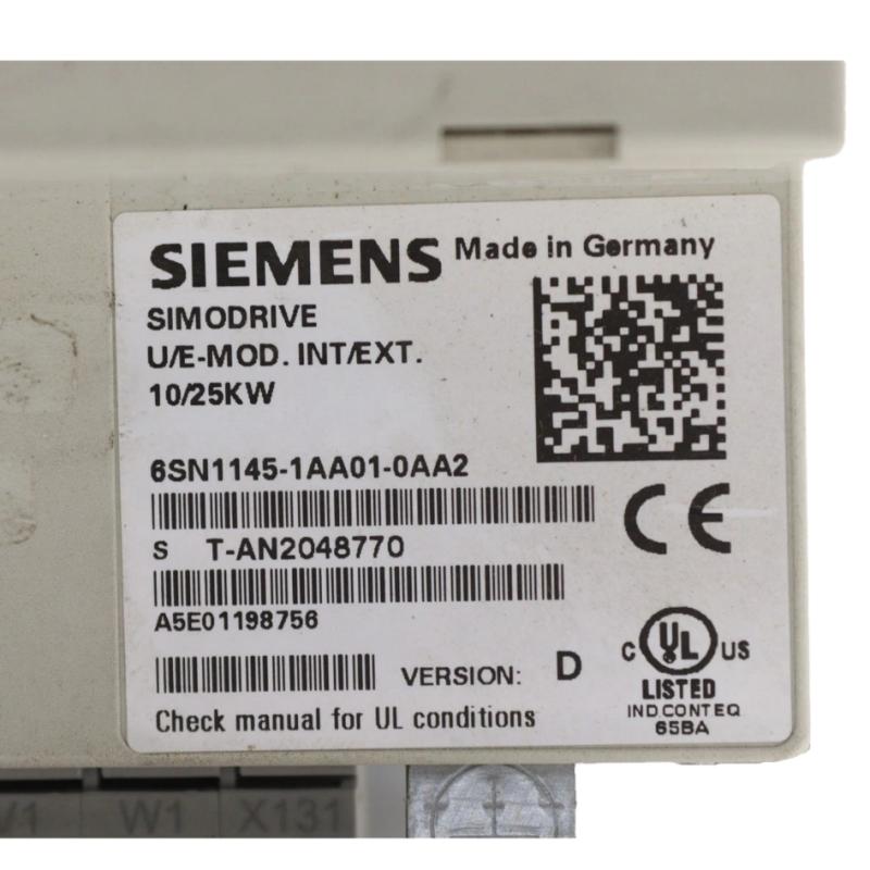 Siemens 6SN1145-1AA01-0AA2 Feed Module
