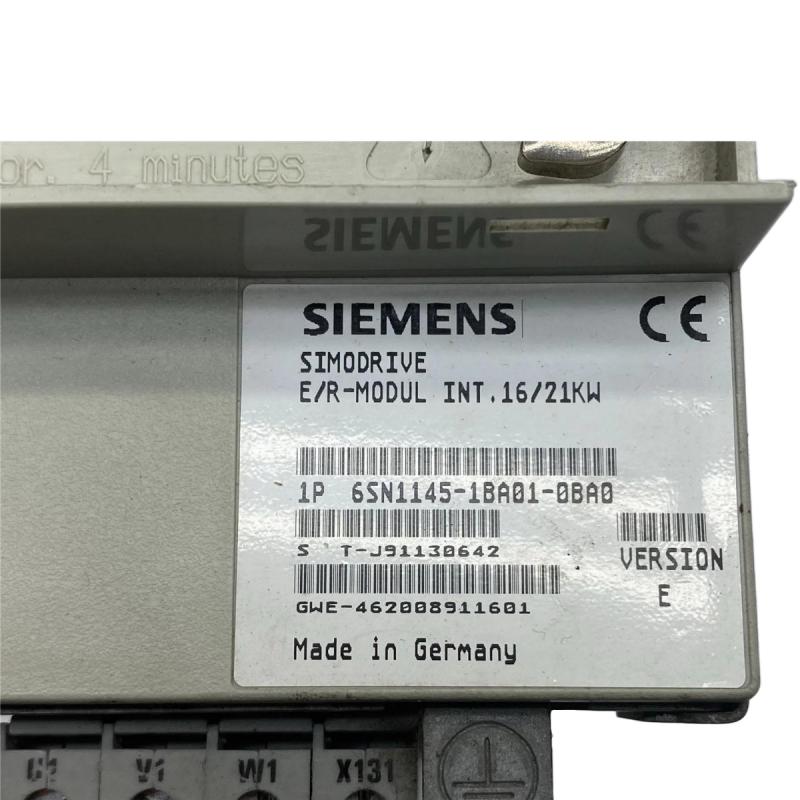 Siemens 6SN1145-1BA01-0BA0 Feed/Regenerative Feedback Module