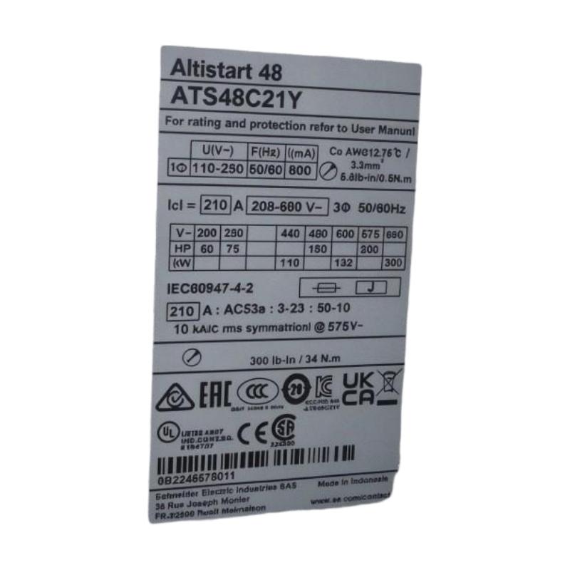 Schneider ATS48C21Y Soft Starter