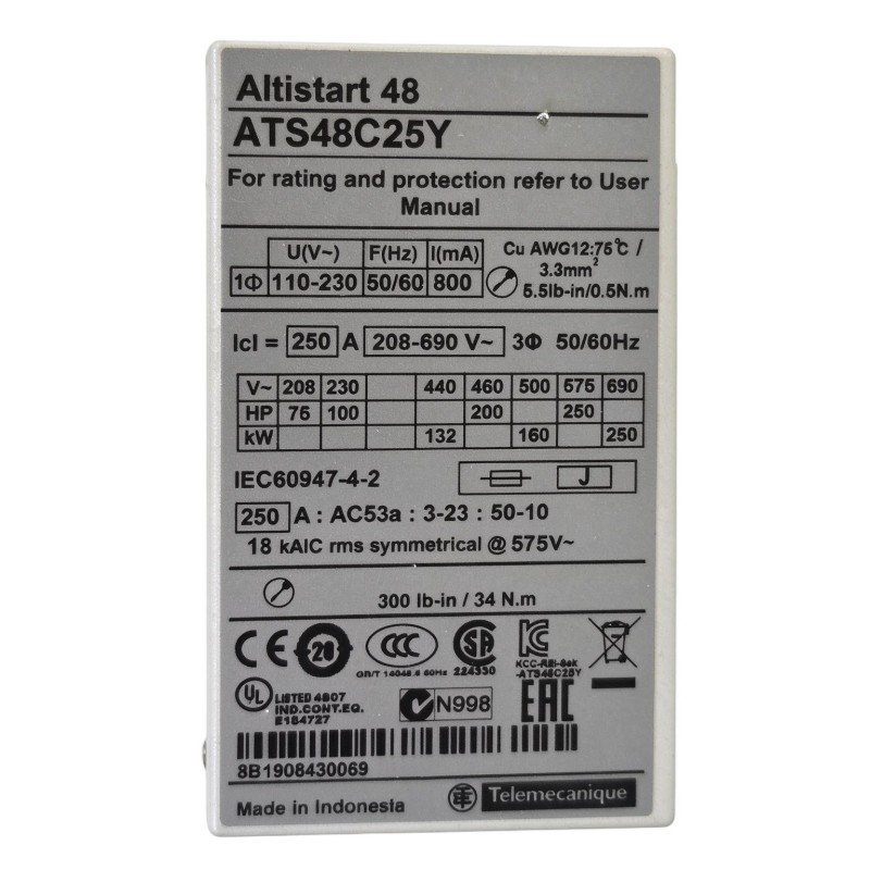 Schneider ATS48C25Y Soft Starter