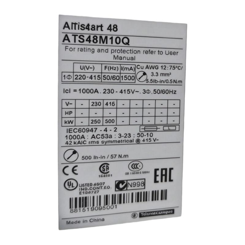 Schneider ATS48M10Q Soft Starter