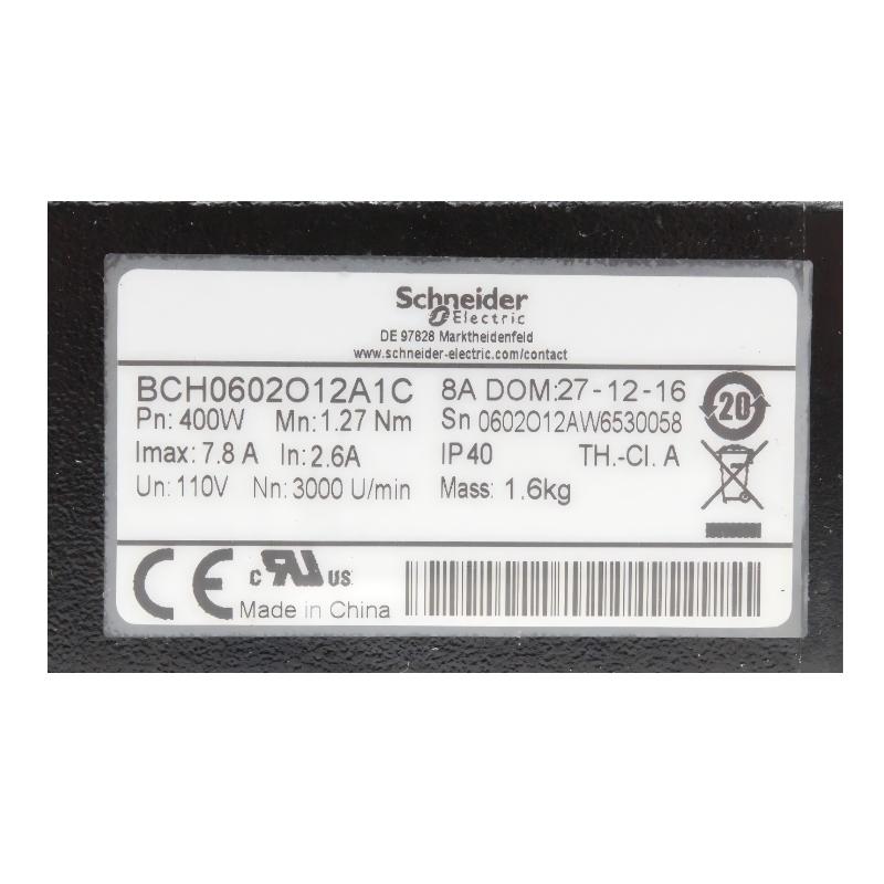 Schneider BCH0602O12A1C Lexium 23 Plus Servo Motor