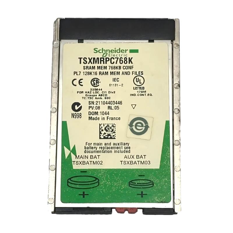 Schneider TSXMRPC768K Configurable SRAM Application/File Memory Expansion