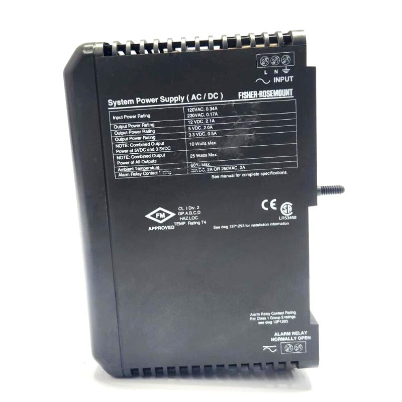 Emerson VE5001 DeltaV M-Series AC/DC System Power Supply