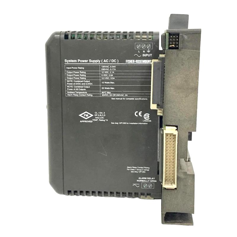 Emerson VE5001 KJ1501X1-BA2 DeltaV M-Series AC/DC System Power Supply